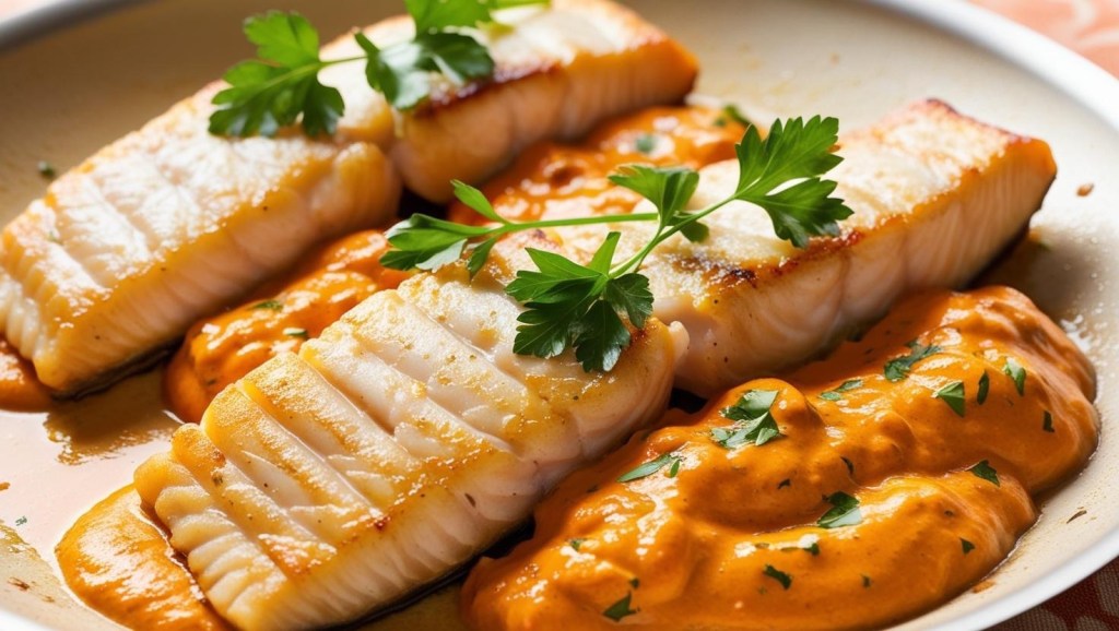 Filets de poisson à la sauce&nbsp;orange