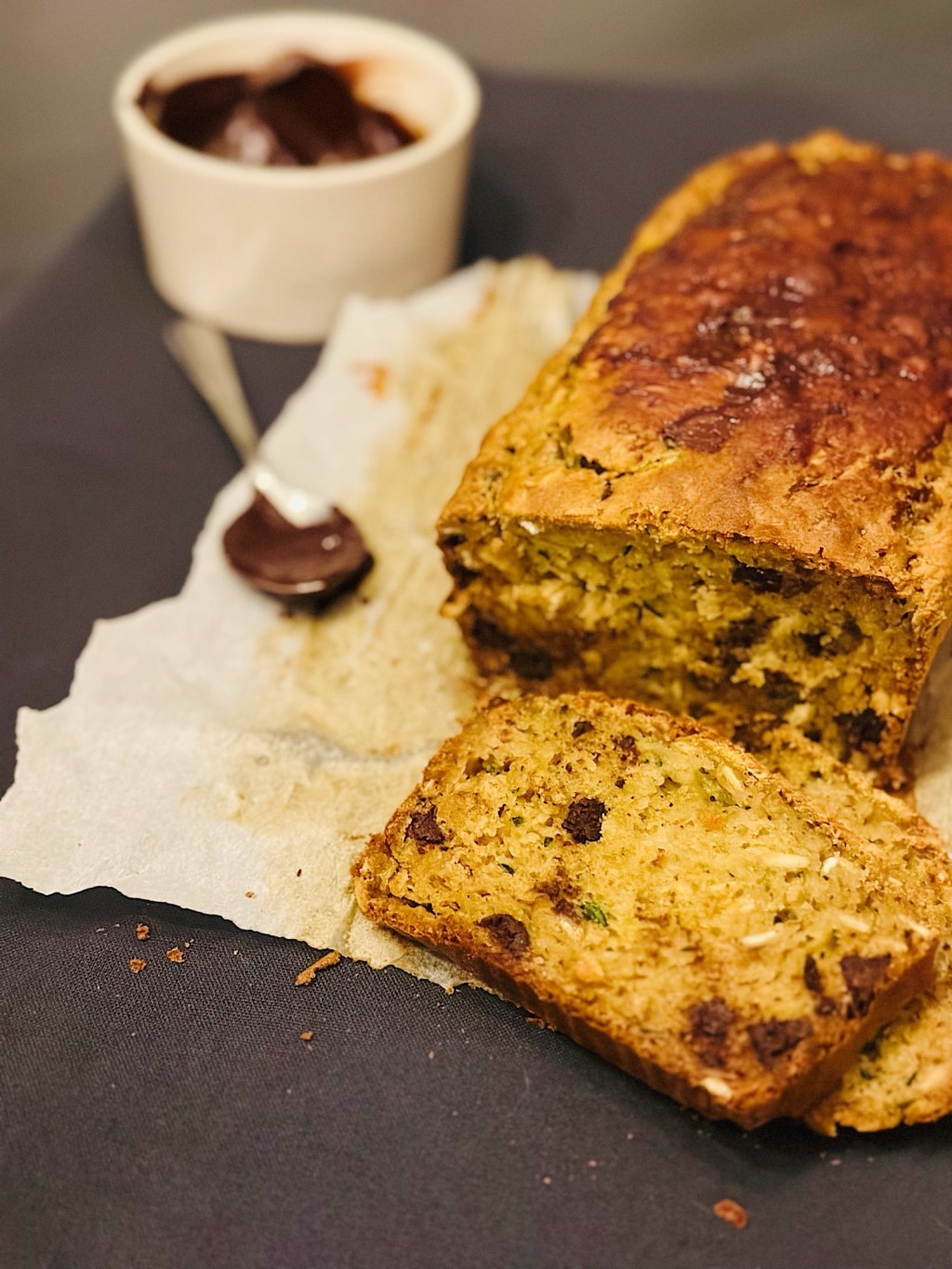 Pain courgettes et chocolat