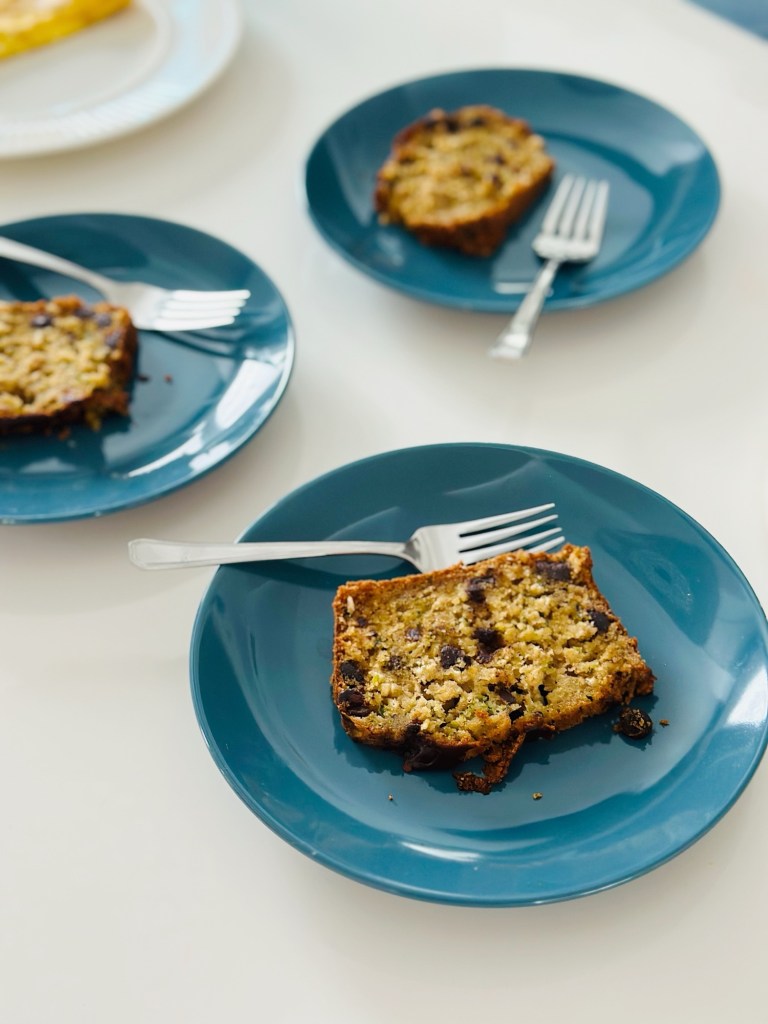 Pain courgettes et chocolat