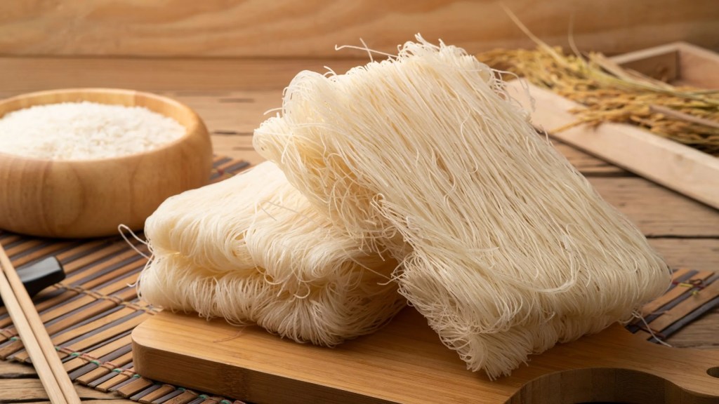 Cuisson des vermicelles de riz