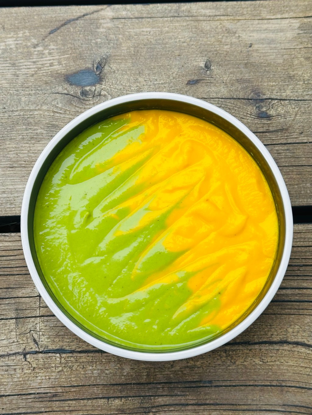 Duo de purées colorées