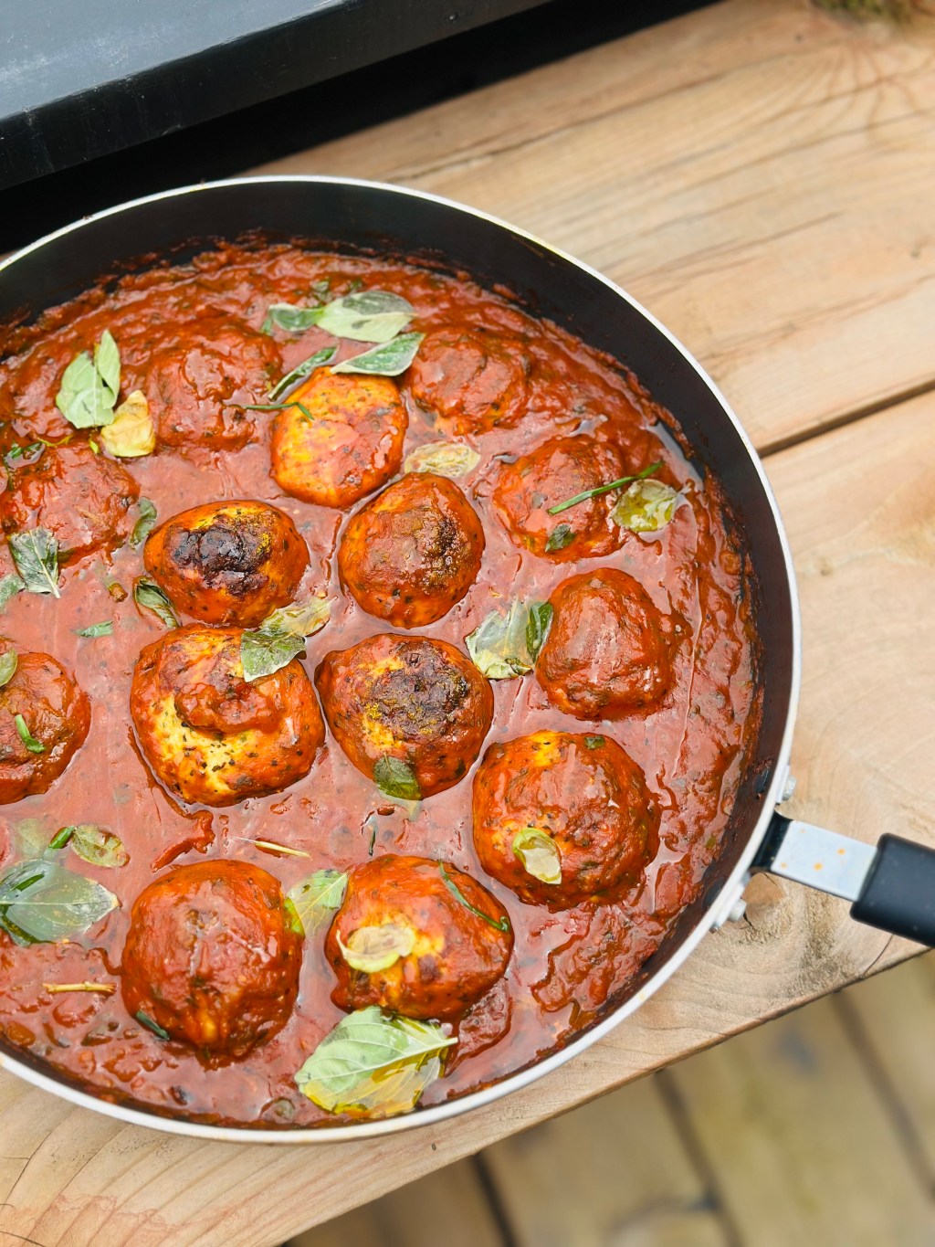 Boulettes de poulet aux 5 baies à la crème de&nbsp;tomate